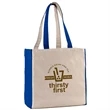 10 oz. Cotton Canvas Tote Bag - 15" x 14" x 7" | https://www.bestnamebadges.com