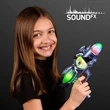 Space Sounds Light Up Gun Toy | https://www.bestnamebadges.com