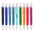 Plastic Ballpoint Plunger Action Pen | https://www.bestnamebadges.com