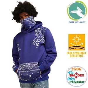 Men's 250 GSM Comfort Fleece Pullover Hoodies W/ Safety Face