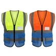 Hi Vis rPET Class 2 Reflective Mesh Safety Vest With Pockets | https://www.bestnamebadges.com