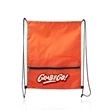 Augusta Drawstring Backpacks with Front Pocket | https://www.bestnamebadges.com