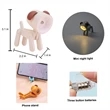 Creative Mini Dog Lamp Night Light Cute Small Phone Holder | https://www.bestnamebadges.com