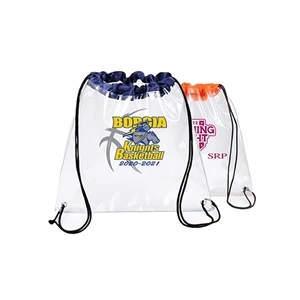 CLEAR STADIUM DRAWSTRING SPORTPACK (12" X 12")