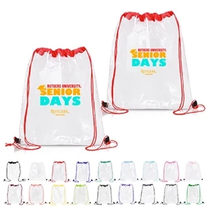 CLEAR PVC DRAWSTRING BACKPACK