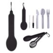 Travel Utensil Set With Silicone Holder | https://www.bestnamebadges.com