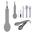 Travel Utensil Set With Silicone Holder | https://www.bestnamebadges.com