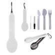 Travel Utensil Set With Silicone Holder | https://www.bestnamebadges.com