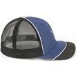 Premium Heathered & Mesh 6-Panel Structured Stretch Fit Cap | https://www.bestnamebadges.com