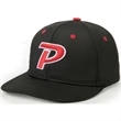 6-Panel Mid Crown Tactel Fabric Spandex Shape Flat Bill Cap | https://www.bestnamebadges.com