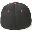 6-Panel Mid Crown Tactel Fabric Spandex Shape Flat Bill Cap | https://www.bestnamebadges.com