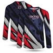 Custom Full Color Dye Sublimation Long Sleeve T-Shirt | https://www.bestnamebadges.com