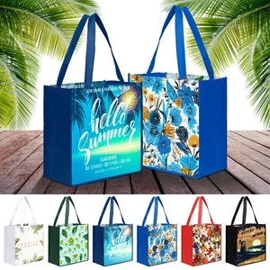 LAMINATED NON WOVEN TOTE BAG (13" X 13" X 5")