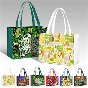 LAMINATED NON WOVEN TOTE BAG (12" X 16" X 6")