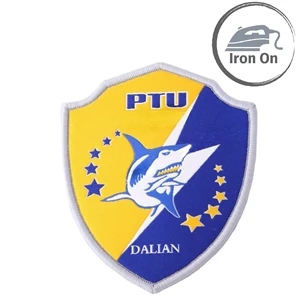 Custom Woven Patches with Iron On Backing | https://www.bestnamebadges.com