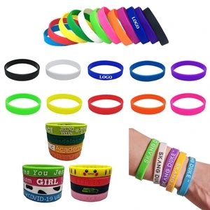 Silicone Wristband Bracelet - Screen/Debossed/Embossed