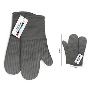 Heat Resistant Kitchen Oven Mitt Gloves | https://www.bestnamebadges.com