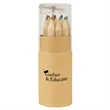 12-Piece Colored Pencil Set In Tube With Sharpener | https://www.bestnamebadges.com