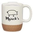 14 Oz. Cork Base Ceramic Mug | https://www.bestnamebadges.com