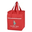 Non-Woven Wave Design Kooler Lunch Bag | https://www.bestnamebadges.com