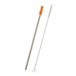 Stainless Steel Straw With Cleaning Brush | https://www.bestnamebadges.com