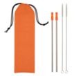 2-Pack Stainless Steel Straw Kit | https://www.bestnamebadges.com