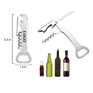 4 in 1 Stainless Steel Corkscrew Wine Bottle Opener
