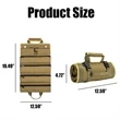 Heavy Duty Roll Up Tool Bag Organizer with 6 Tool Pouches | https://www.bestnamebadges.com