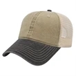 Washed Pigment Dyed Trucker Cap | https://www.bestnamebadges.com