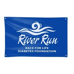 3' H x 5' W Fabric Banner (SINGLE SIDE PRINT)