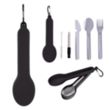 Travel Utensil Set With Silicone Holder | https://www.bestnamebadges.com