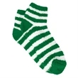 Fuzzy Stripe Socks | https://www.bestnamebadges.com