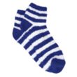 Fuzzy Stripe Socks | https://www.bestnamebadges.com