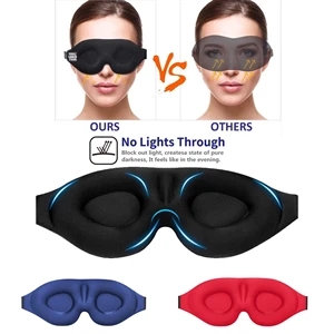 Concave Molded Night Sleep Eye Mask Shade Cover for Travel | https://www.bestnamebadges.com