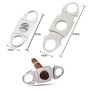 MQO 30 Stainless Steel Cigar Cutter Double Blade Guillotine