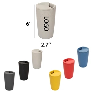 18 OZ Wheat Straw Coffee Cup With Lid