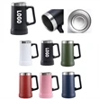 24 OZ Custom Stainless Steel Beer Mug | https://www.bestnamebadges.com