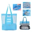 Mesh Tote Bag with Cooler | https://www.bestnamebadges.com