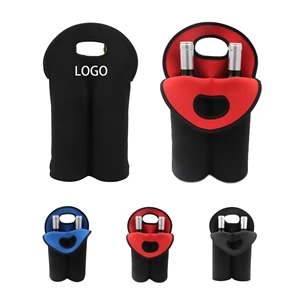 Neoprene Wine Carrier Tote Bag | https://www.bestnamebadges.com