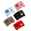 Retro Portable Bluetooth Speaker With Radio | https://www.bestnamebadges.com