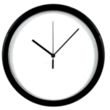12" Economy Oversized Wall Clock | https://www.bestnamebadges.com
