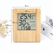 Bamboo Indoor Hygrometer & Thermometer Weather Clock | https://www.bestnamebadges.com