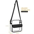 Custom Large Durble Transparent PVC Shoulder Bag | https://www.bestnamebadges.com