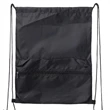 Drawstring Backpack With Front Large Zipper Pocket | https://www.bestnamebadges.com