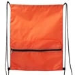 Drawstring Backpack With Front Large Zipper Pocket | https://www.bestnamebadges.com