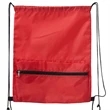Drawstring Backpack With Front Large Zipper Pocket | https://www.bestnamebadges.com