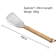 5-Piece Custom Bamboo Grilling Barbecue Tool Set | https://www.bestnamebadges.com