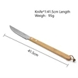 5-Piece Custom Bamboo Grilling Barbecue Tool Set | https://www.bestnamebadges.com