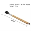 5-Piece Custom Bamboo Grilling Barbecue Tool Set | https://www.bestnamebadges.com