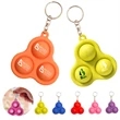 Stress Relief Bubbles Fidget Toys Silicone Keychain | https://www.bestnamebadges.com